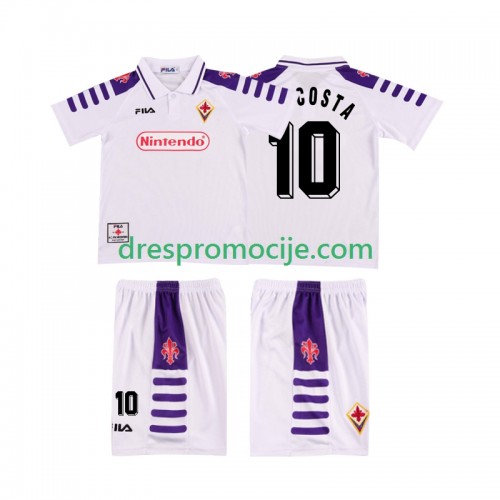 ACF Fiorentina RUI COSTA 10 1999 Dres Retro Dječji Gostujući 1998 Kratkih Rukava ACF Fiorentina RUI COSTA 10 1999 Dres Retro Dječji Gostujući 1998 Kratkih Rukava